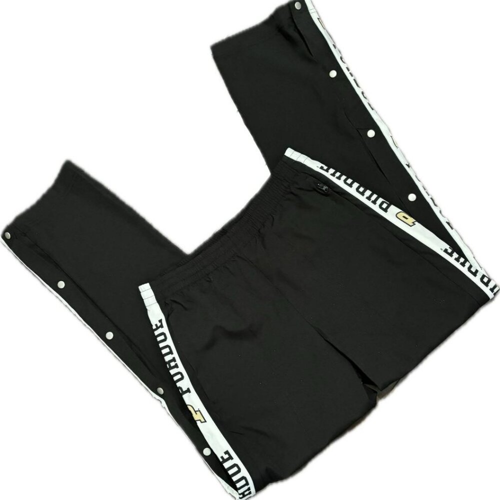 GAME NWT Womans Black PURDUE University Collegiate Tear Away Swishy Pants SZ M